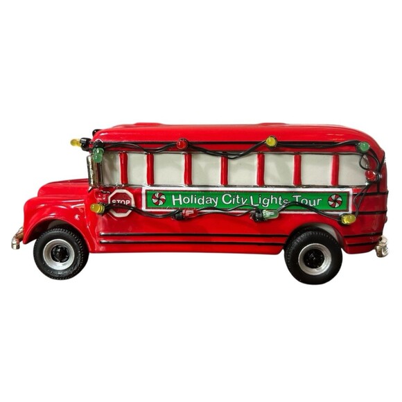 Dept 56 Christmas City Lights Tour Bus 55267 Snow Village Lights Don’t Work - Picture 7 of 8
